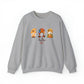 Hello Fall, Gnome Trio, Heavy Blend™ Crewneck Sweatshirt (Available In Other Colors)(Size Up To 5XL)