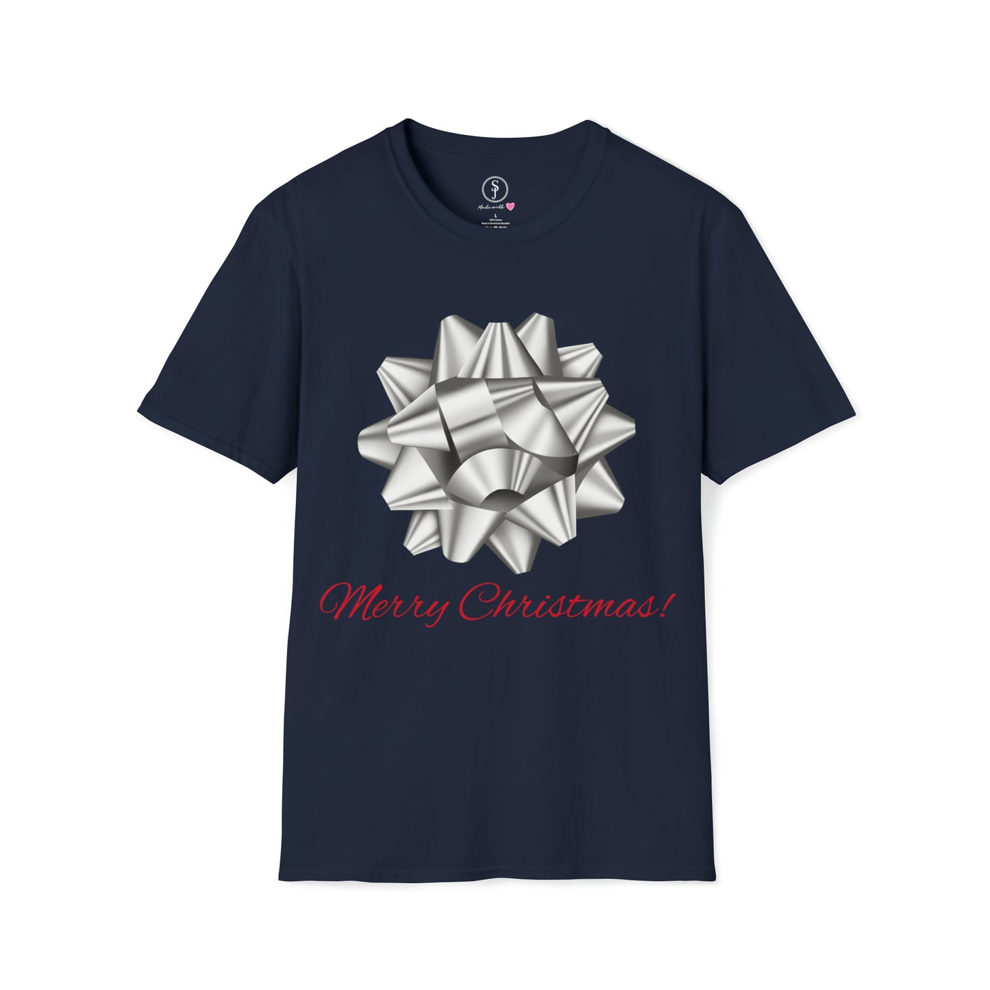 Christmas Vibes.  Big Gift Bow, Merry Christmas! T-shirt (Available In Other Colors)