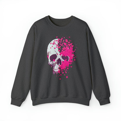 Skull & Hearts, Heavy Blend™ Crewneck Sweatshirt (Available In Other Colors)