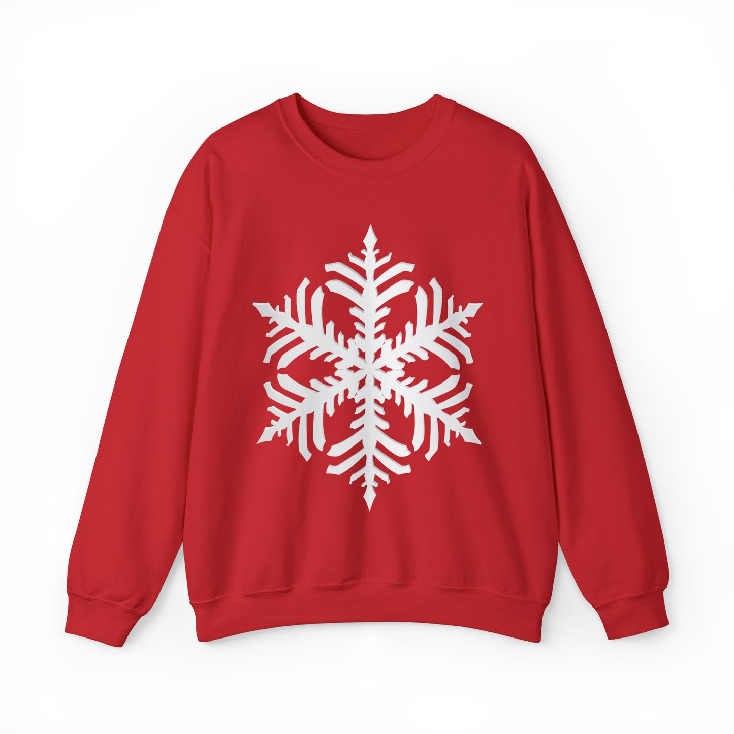 Christmas Vibes, Snowflake Heavy Blend™ Crewneck Sweatshirt (Available In Other Colors)