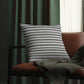 Grey Striped, Indoor/Outdoor Waterproof Pillow