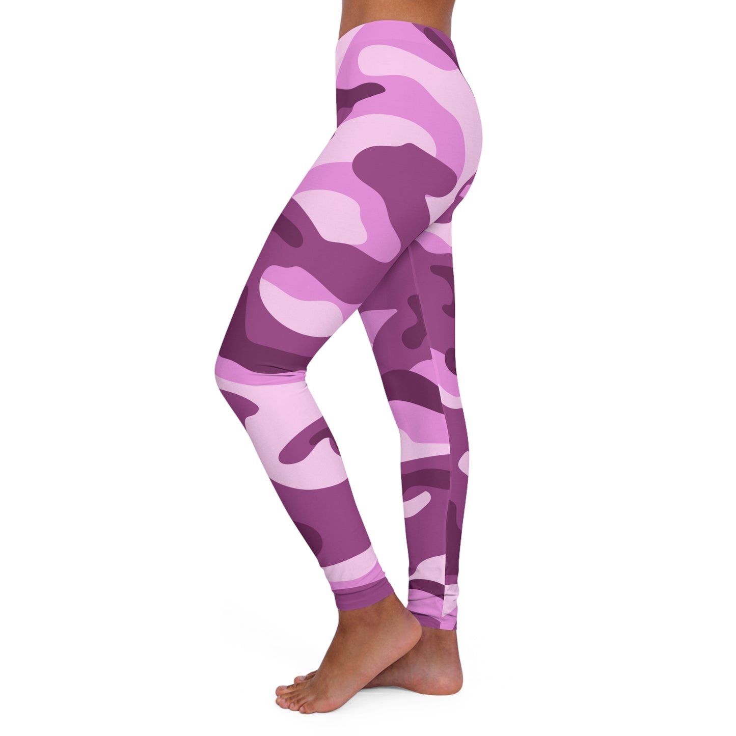 Silky Smooth Purple Camo Leggings