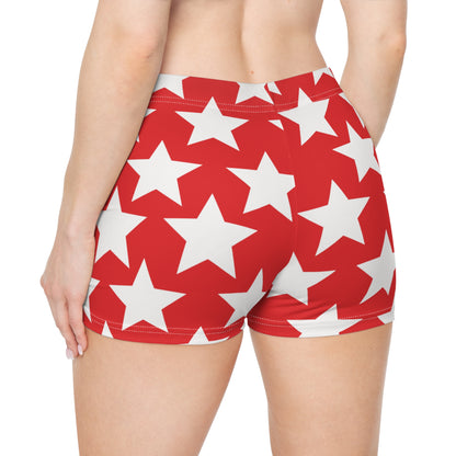 Star Cutie Booty Shorts In Red