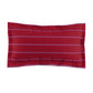 Red And Purple Striped Pillow Sham