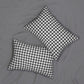 Black And White Check Lumbar Pillow