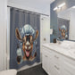 Bath Time GOAT Shower Curtain