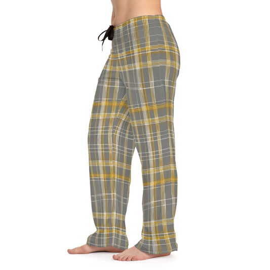 Grey & Gold Plaid Pajammy Lounge Pants