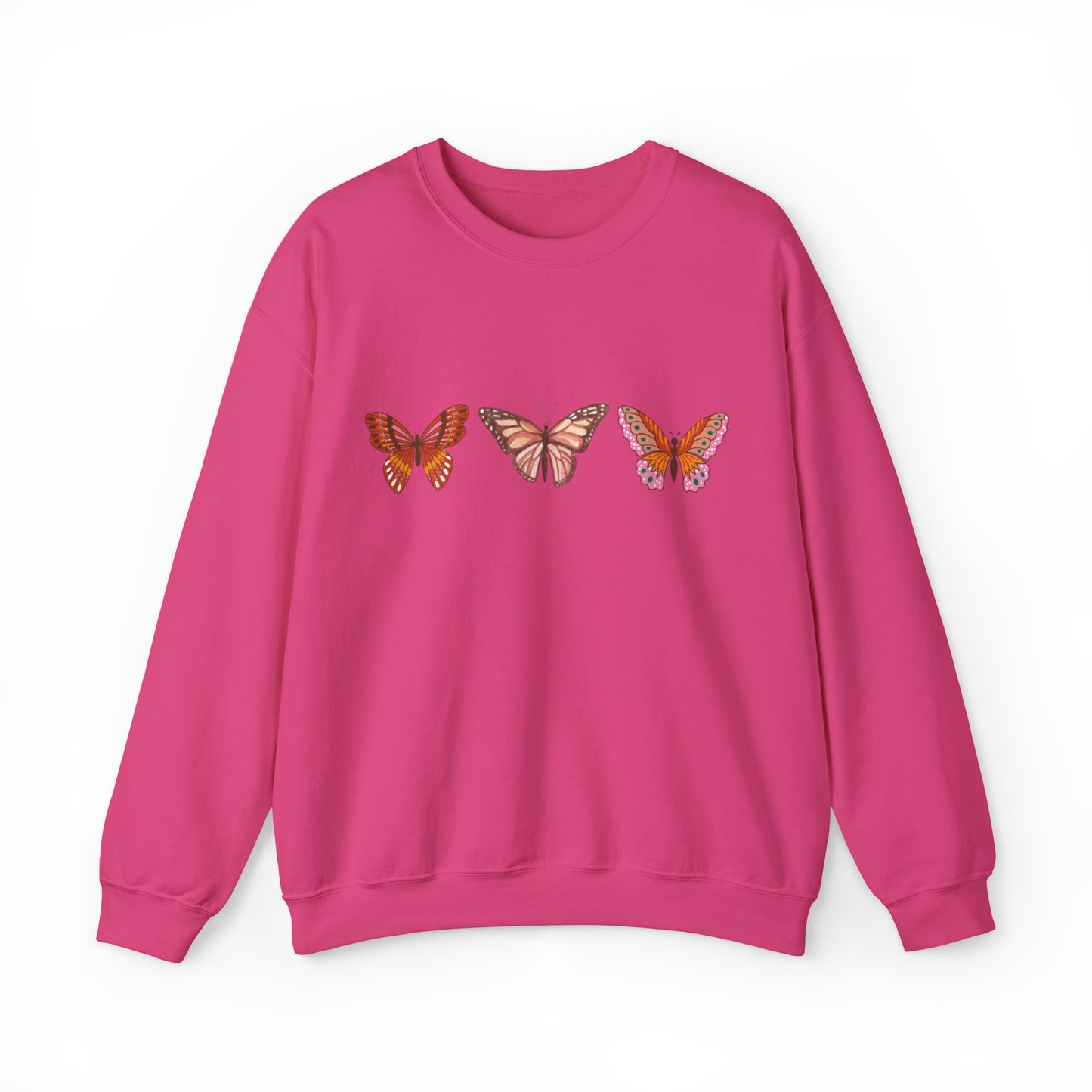Butterfly Trio, Heavy Blend™ Crewneck Sweatshirt (Available In Other Colors)