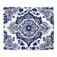 Blue And White Ornate China Duvet Cover
