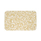 Gold And Cream Ornate Vine Floral Bath Mat