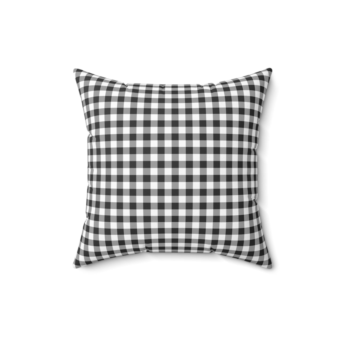 Black And White Check Decorative Throw Pillow