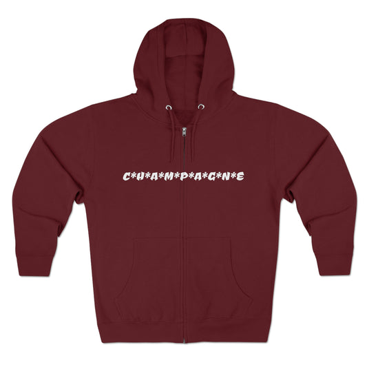 C*H*A*M*P*A*G*N*E Premium Full Zip-Up Hoodie (Available In Other Colors)