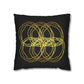 Black And Gold Moder Abstract Throw Pillow Cover