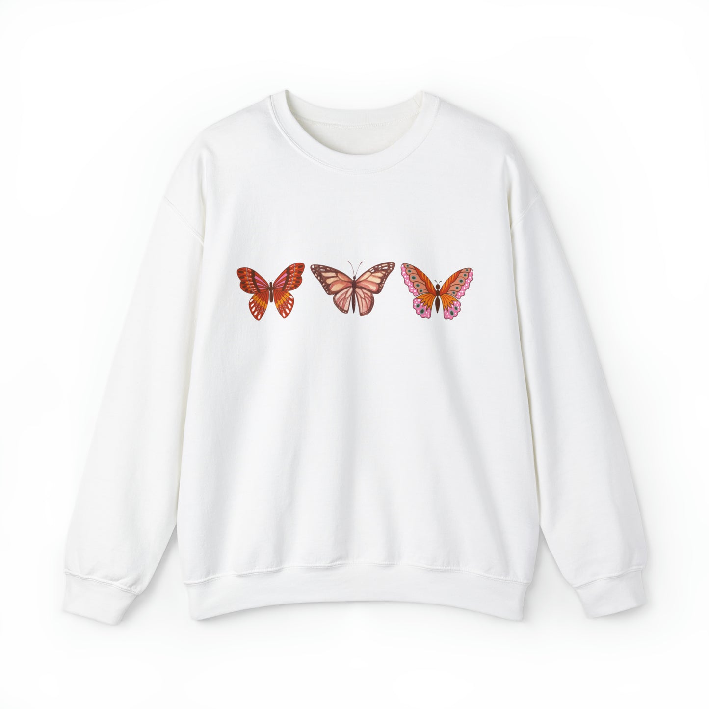 Butterfly Trio, Heavy Blend™ Crewneck Sweatshirt (Available In Other Colors)