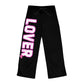 Pink LOVER Women's Pajammy Pants In Black