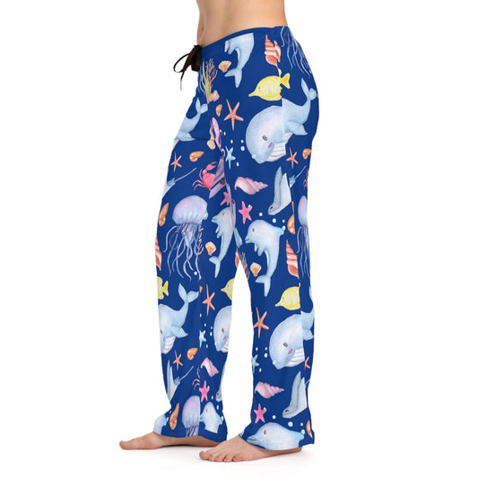 Under The Sea Women's Pajammy Pants In Blue