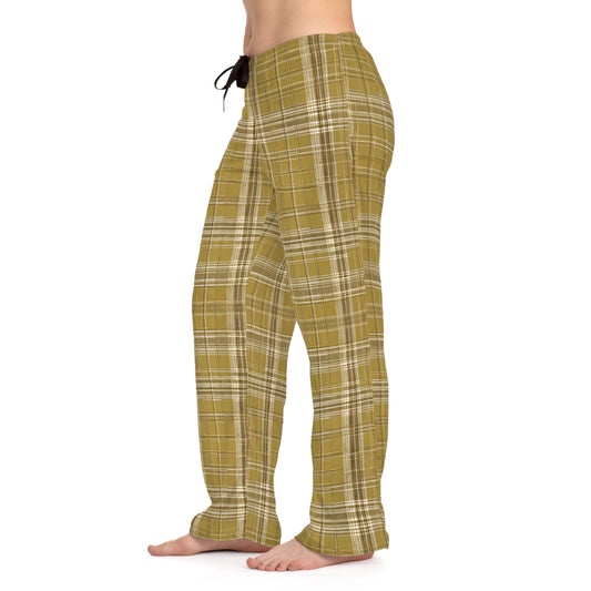 Gold Relaxed Plaid Pajammy Lounge Pants