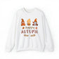 Happy Autumn, Gnome Trio, Heavy Blend™ Crewneck Sweatshirt (Available In Other Colors)