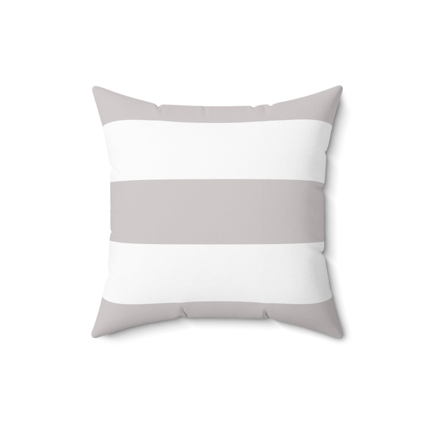 Grey And White Thick Stripe Decorative Throw Pillow