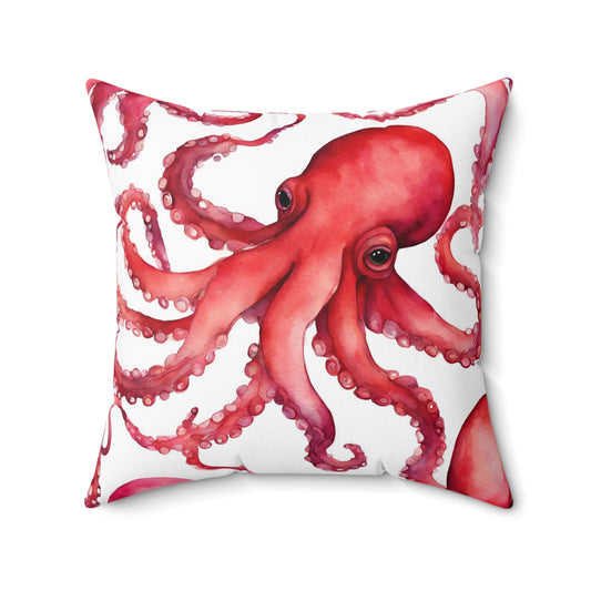 Playful Octopus Decorative Throw Pillow