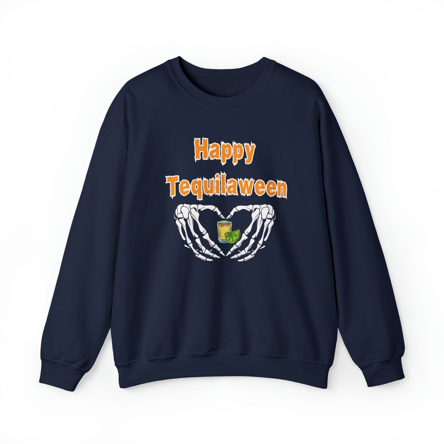 Happy Tequilaween, Heavy Blend™ Crewneck Sweatshirt (Available In Other Colors)