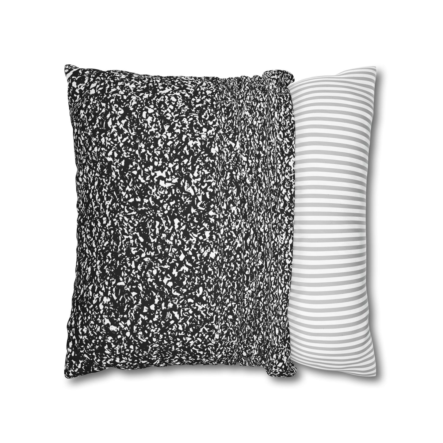 Black And White Modern Splatter Throw Pillow Cover