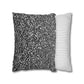 Black And White Modern Splatter Throw Pillow Cover