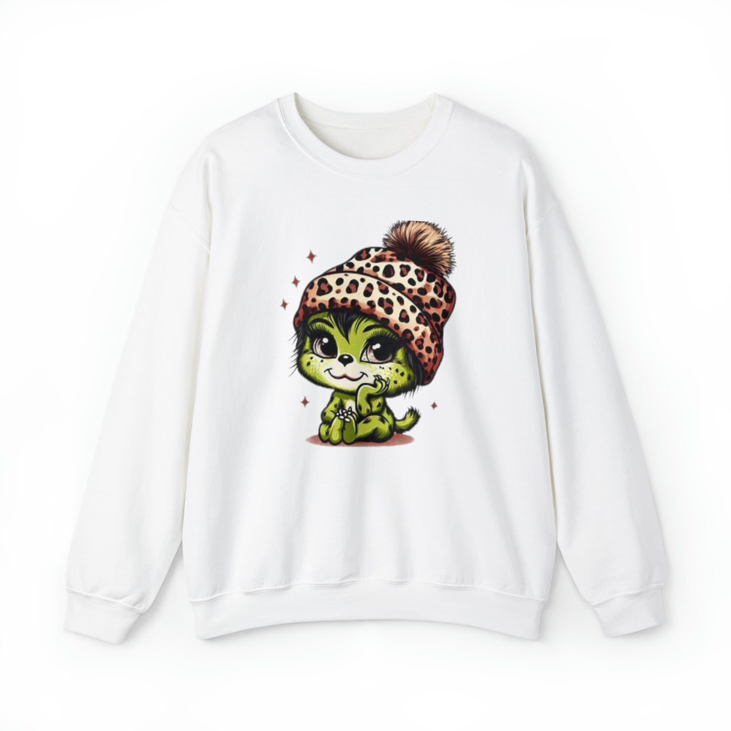 Christmas Vibes, Baby Grinchie, Heavy Blend™ Crewneck Sweatshirt (Available In Other Colors)