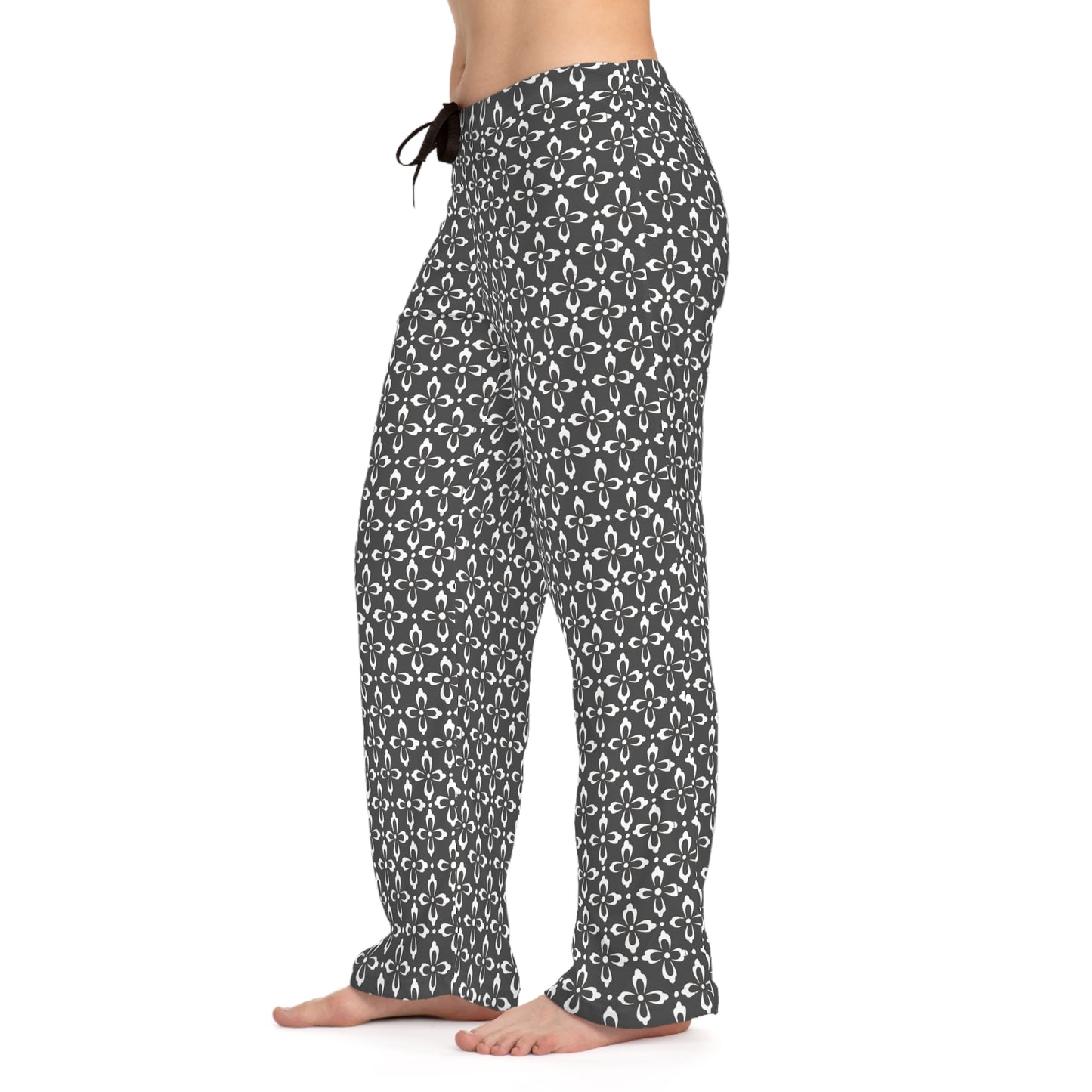 Black And White Petal Pajammy Lounge Pants