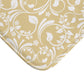 Gold And Cream Ornate Vine Floral Bath Mat