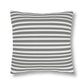 Grey Striped, Indoor/Outdoor Waterproof Pillow