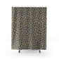 Mosaic Grey And Gold Shower Curtain