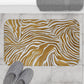 Organic Design Gold And Cream Bath Mat