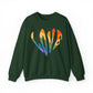 Retro Hippie Style, LOVE, Heavy Blend™ Crewneck Sweatshirt (Available In Other Colors)