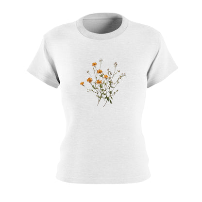 Perfect Tee Wildflowers In White Women's Classic Short Sleeve T-Shirt