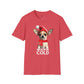 Christmas Vibes, Chihuahua Woofin Cold T-Shirt (Available In Other Colors) (Sizes Up To 3XL)