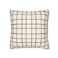 Cream And Black Check Throw Pillow Cover