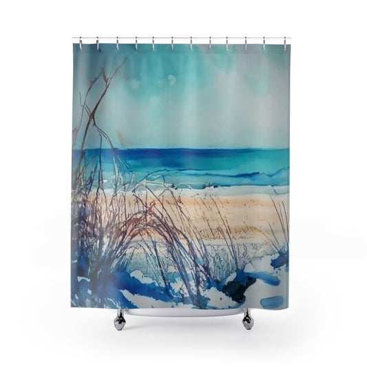 Costal Beach Shower Curtain