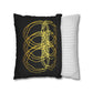 Black And Gold Moder Abstract Throw Pillow Cover