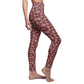 Christmas Vibes, Red & Black Checkerboard, Snowflake, Women's Full-Length Leggings