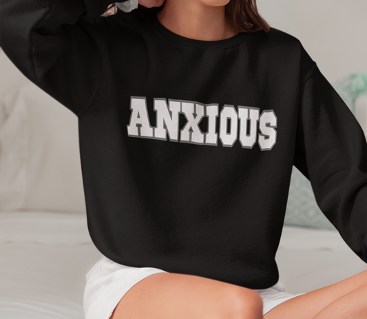 ANXIOUS, Heavy Blend™ Crewneck Sweatshirt (Available In Other Colors)