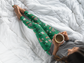 Coffee Lover, You Are Brew-Tiful, Brushed Suede Feel, Full-Length Leggings In Green