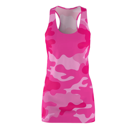 Hot Pink Camo Racerback Dress